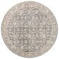 Amber Lewis x Loloi Alie 5"3" Round Charcoal and Beige Area Rug, , large