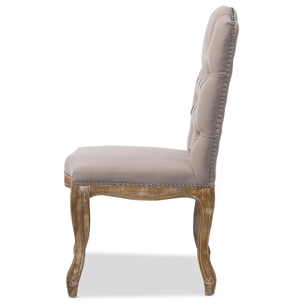 Baxton Studio Hudson Side Chair in Weathered Oak, , large