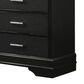 Crown Mark Amalia 6-Drawer Dresser in Black, , large