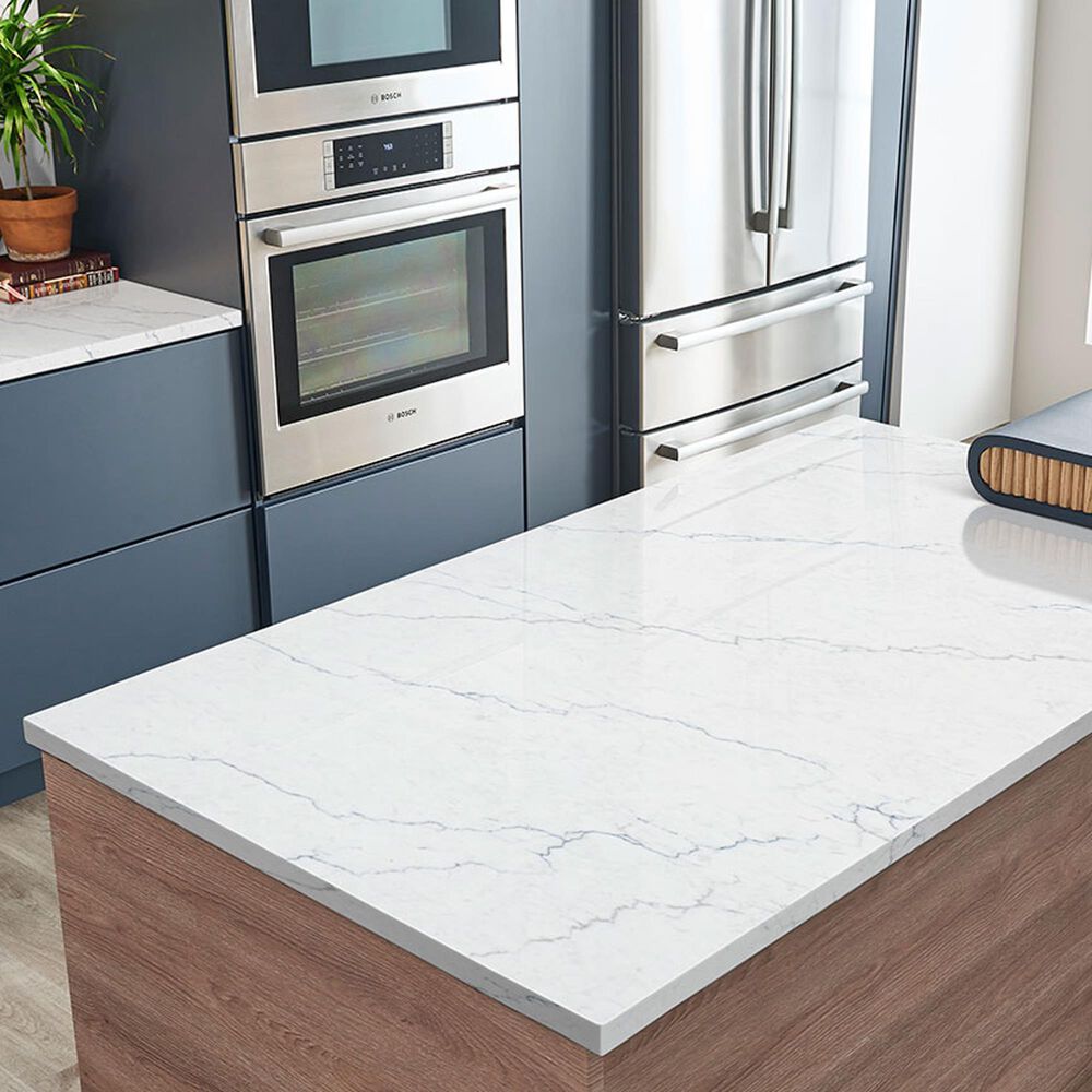 NFM Custom Countertops Calacatta Miraggio Cielo 3cm Quartz Countertop, , large
