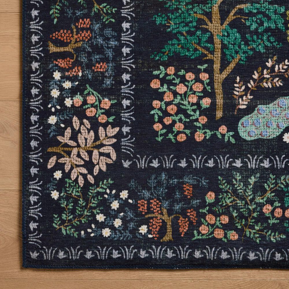 Loloi Canopy Peacock Forest Charcoal 8&#39;6&quot; x 11&#39;6&quot; Area Rug, , large