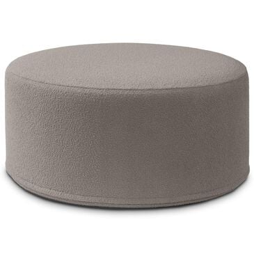 Jaxx Candler Boucle Fabric Ottoman in Dark Grey, , large