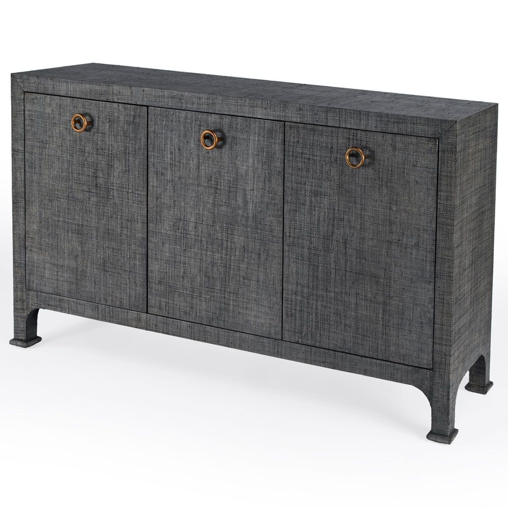 Butler Chatham Sideboard in Charcoal Raffia, , large