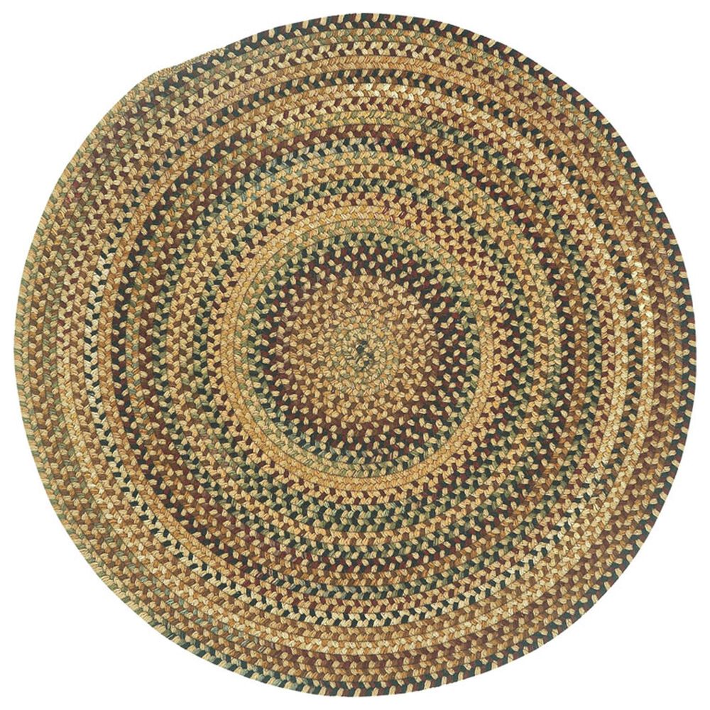 Capel Gramercy 0070-700 9"6" Round Tan Area Rug, , large