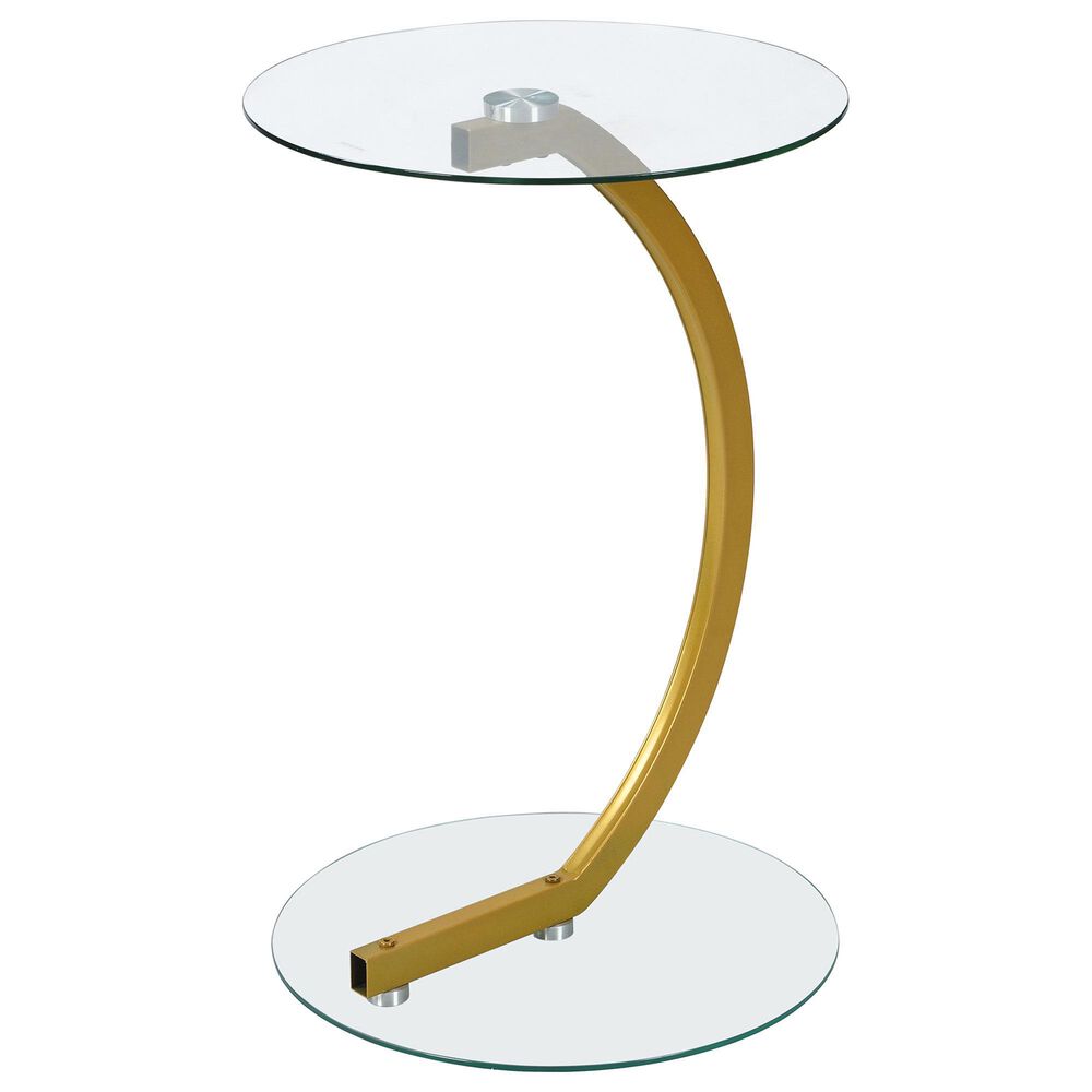 Carolina Chair and Table Ryker Side Table in Gold, , large