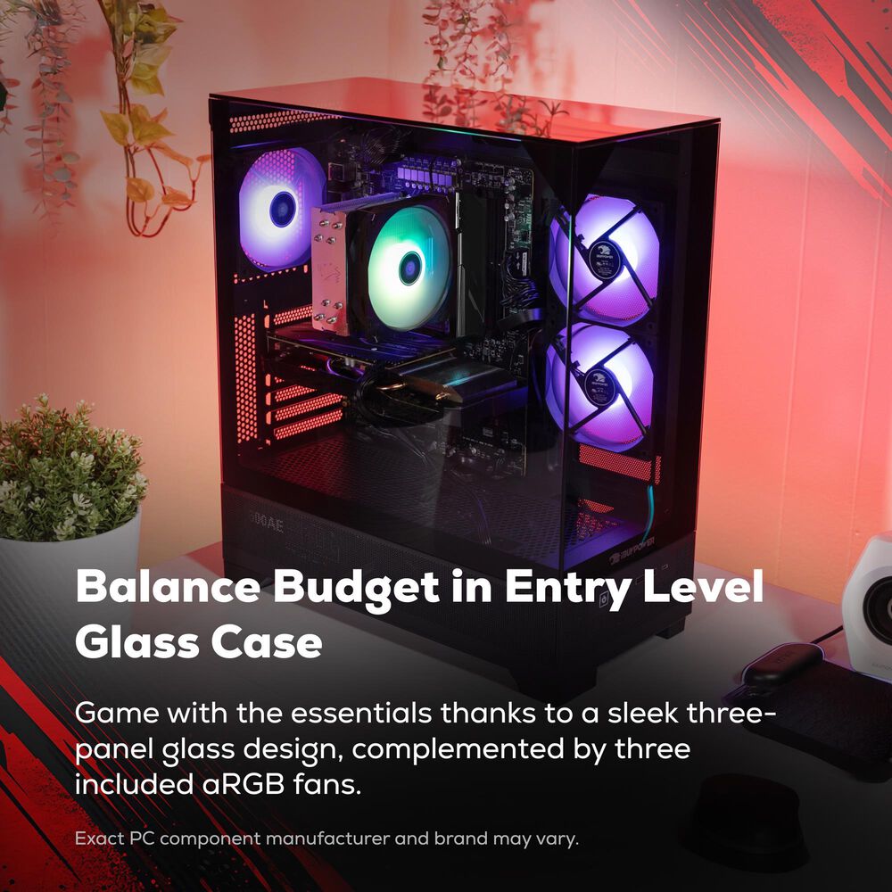 iBUYPOWER Element SE Gaming Desktop PC | Intel Core i5 14400F - 16GB RAM - NVIDIA GeForce RTX 5060 Graphic - 1TB SSD in Black, , large