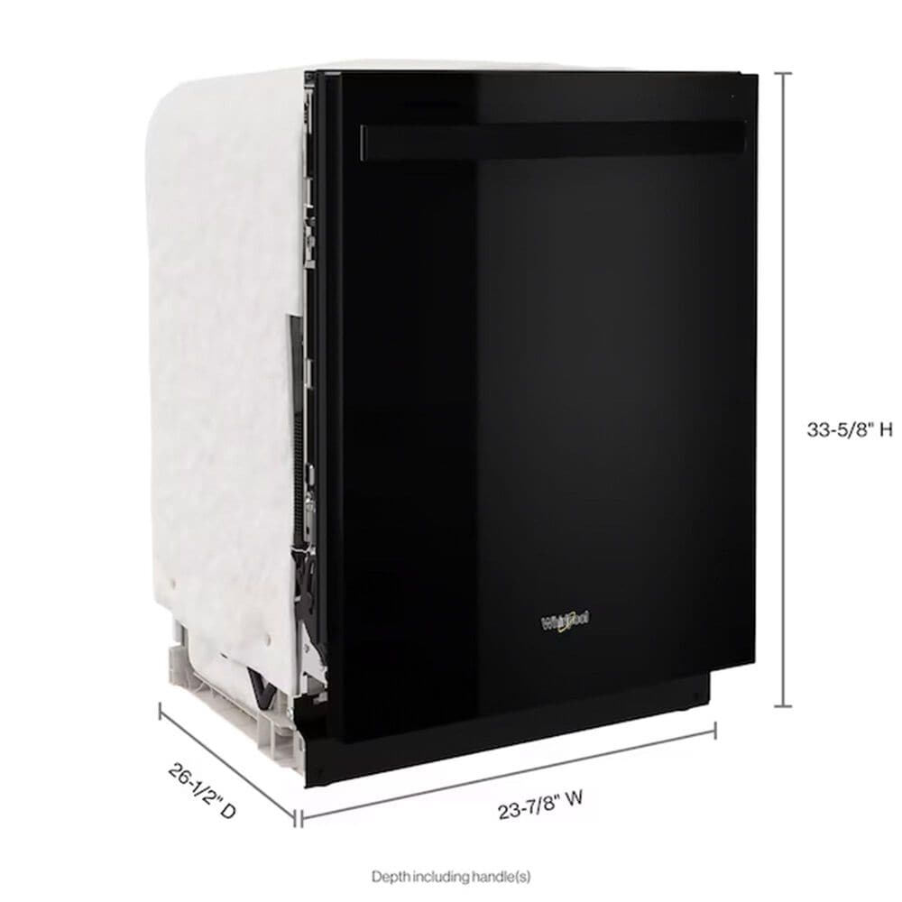 Whirlpool 24&quot; Built-In Bar Handle Dishwasher with 47 Decibel in Black, , large