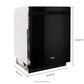 Whirlpool 24" Built-In Bar Handle Dishwasher with 47 Decibel in Black, , large