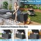 HOMLUX 190-Gallon Outdoor Storage Deck Box in Grey, , large