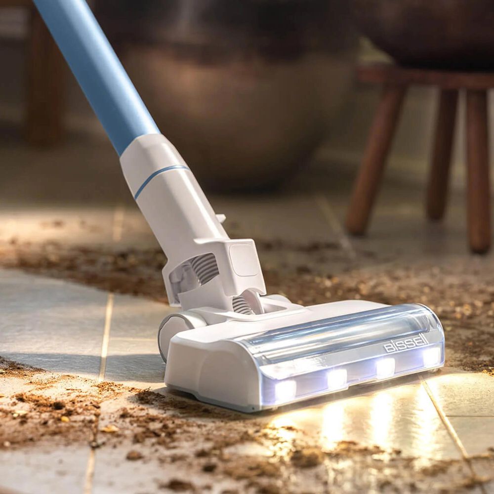 Bissell PowerClean Cordless Stick Vacuum in White and Lake, , large