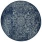 Safavieh Evoke EVK256A-5R 5"1" Round Navy/Ivory Area Rug, , large