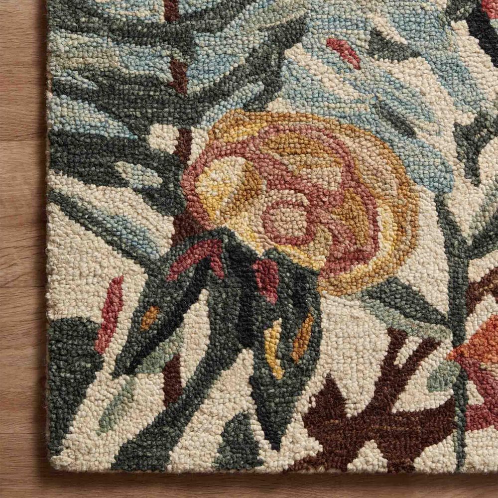 Loloi Belladonna 7&#39;9&quot; x 9&#39;9&quot; Ivory and Lagoon Area Rug, , large