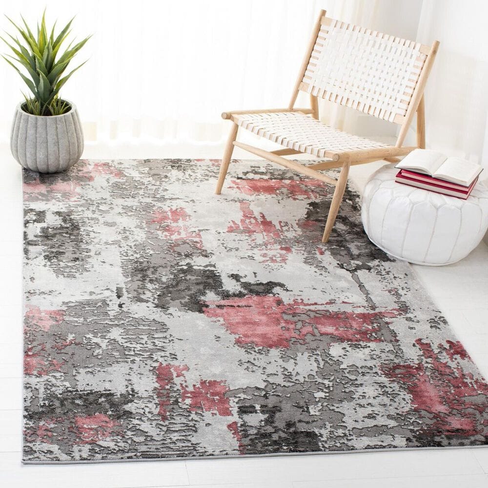 Safavieh Craft 10&#39;6&quot; x 14&#39; Grey and Pink Area Rug, , large