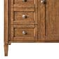 James Martin Vanities Brittany 30" Single Bathroom Vanity in Saddle Brown with 3 cm Parisien Bleu Quartz Top and Rectangular Sink, , large