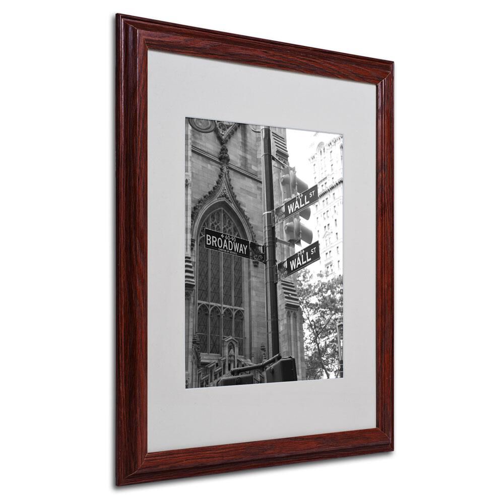 Timberlake Chris Bliss "Wall Street Signs" Matted Framed Art, , large