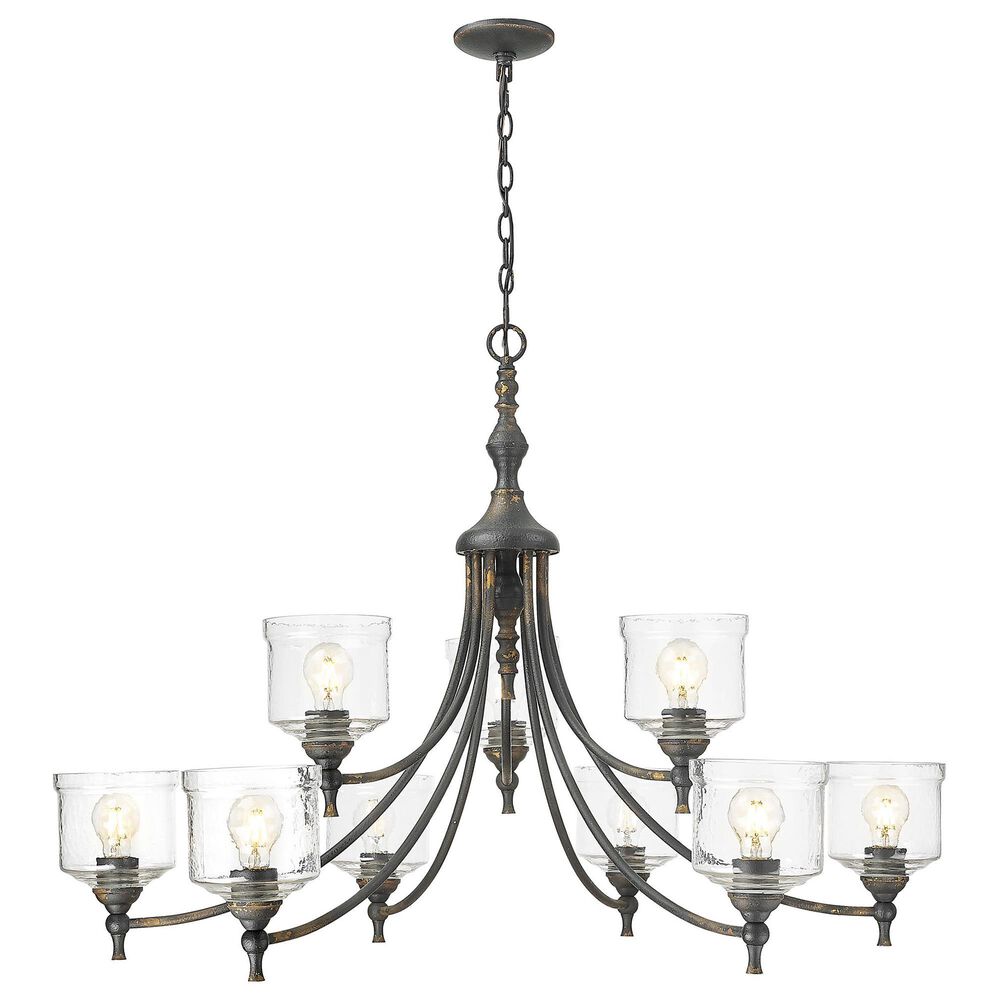 Golden Lighting Keating 9-Light Chandelier in Antique Black, , large