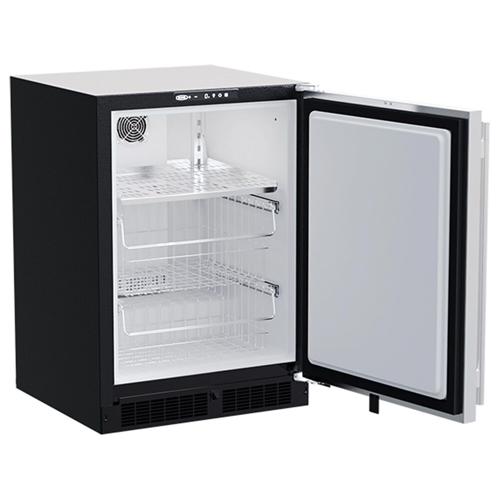 Marvel 4.9 Cu. Ft. Built-In Freezer with 2 Chrome Wire Bins in Stainless Steel, , large