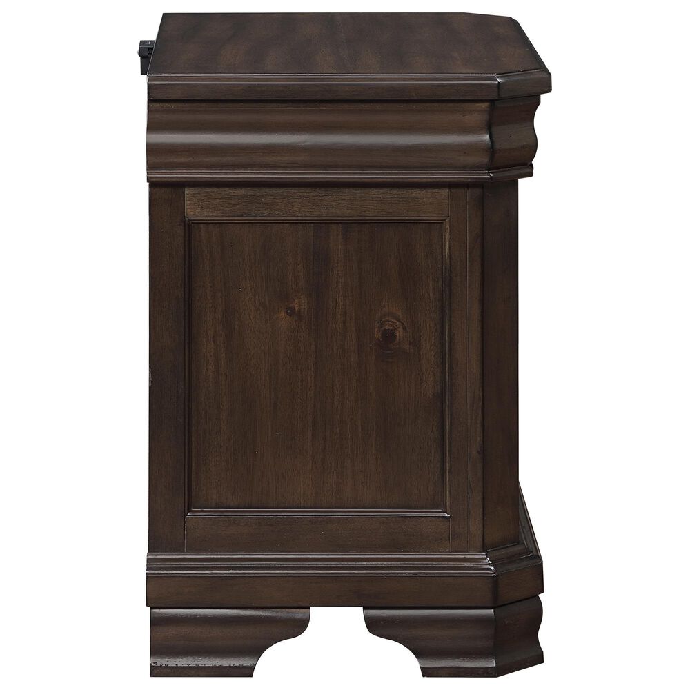 New Heritage Design Lynhurst 2-Drawer Nightstand in Walnut Brown, , large