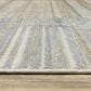 Oriental Weavers Bauer Geometric Lines 2"3" x 7"6" Blue Runner, , large