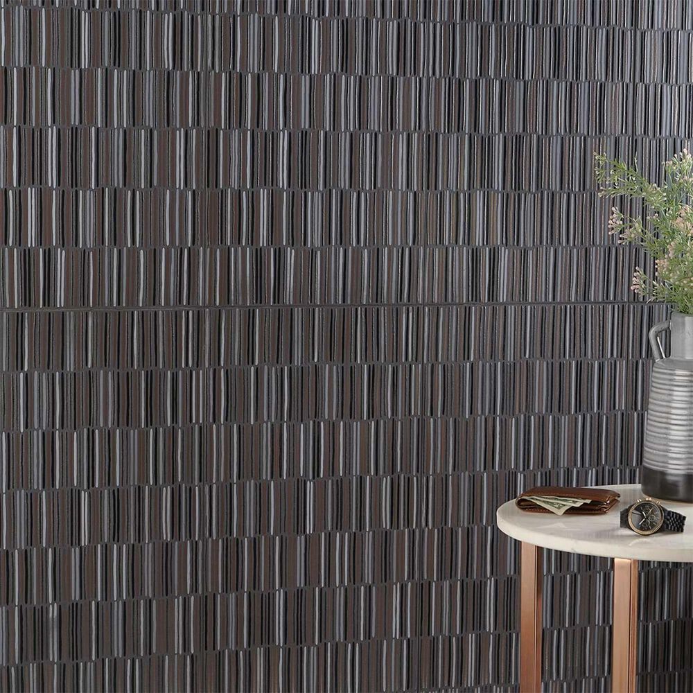 Soho Studio Shangai Black 12" x 24" Porcelain Tile, , large