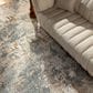 Surya Dresden Taupe, Off-White, Deep Teal, Dusty Sage, Ink Blue, Mustard and Light Gray 12" x 15" Area Rug, , large