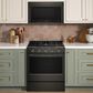 KitchenAid 2-Piece Kitchen Package with 30" Slide-In Smart Gas Range and 30" Over-the-Range Microwave Oven in Black Ore, , large
