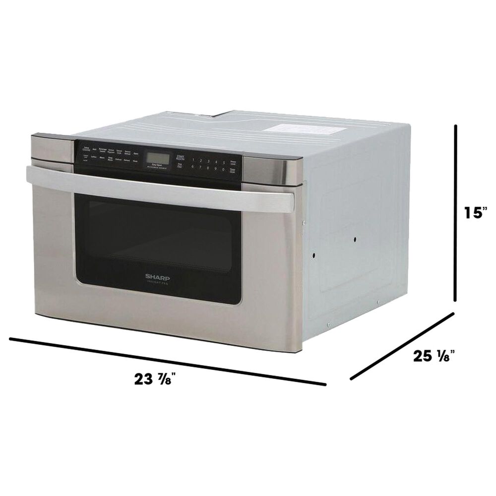 Sharp 24" "Easy Open" Microwave Drawer in Stainless Steel, , large