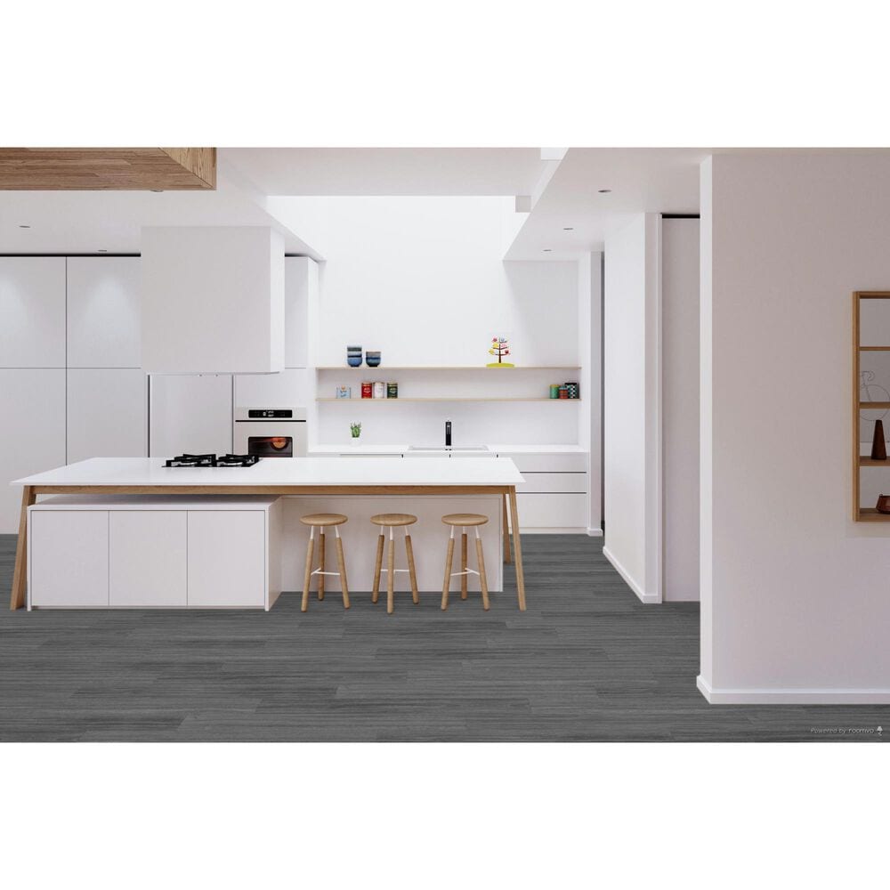 Fuzion SmartDrop Elite 7 Heathered Grey 7&quot; x 48&quot; Luxury Vinyl Plank, , large