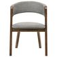 Blue River Cirque and Rowan 5-Piece Round Dining Set in Walnut, , large