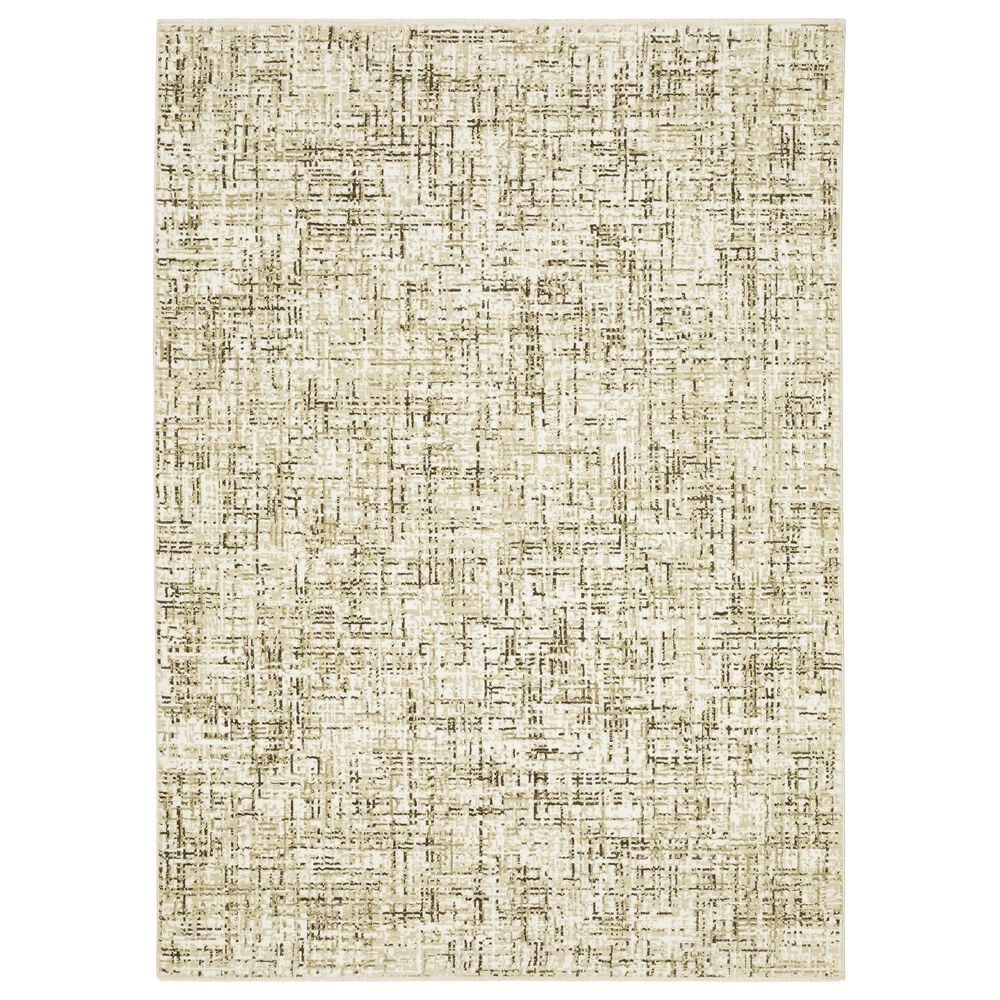 Oriental Weavers Reed 5"3" x 7"6" Ivory and Brown Area Rug, , large