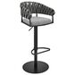 Blue River Blaise Swivel Adjustable Stool in Black, , large