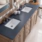 James Martin Vanities Bristol 72" Double Bathroom Vanity in Whitewashed Walnut with 3 cm Charcoal Soapstone Quartz Top and Rectangle Sinks, , large