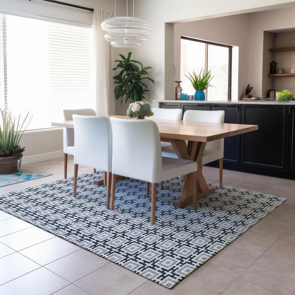 Dalyn Rug Company Marlo 9&#39; x 12&#39; Navy Indoor/Outdoor Area Rug, , large