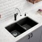 Blanco Diamond 33" Equal Double Dual Mount Kitchen Sink in Anthracite, , large