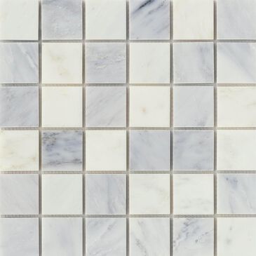 Emser Winter Frost 2" x 2" Square on 12" x 12" Marble Mosaic Sheet, , large