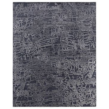 Feizy Whitton 9" x 12" Navy and Ivory Area Rug, , large