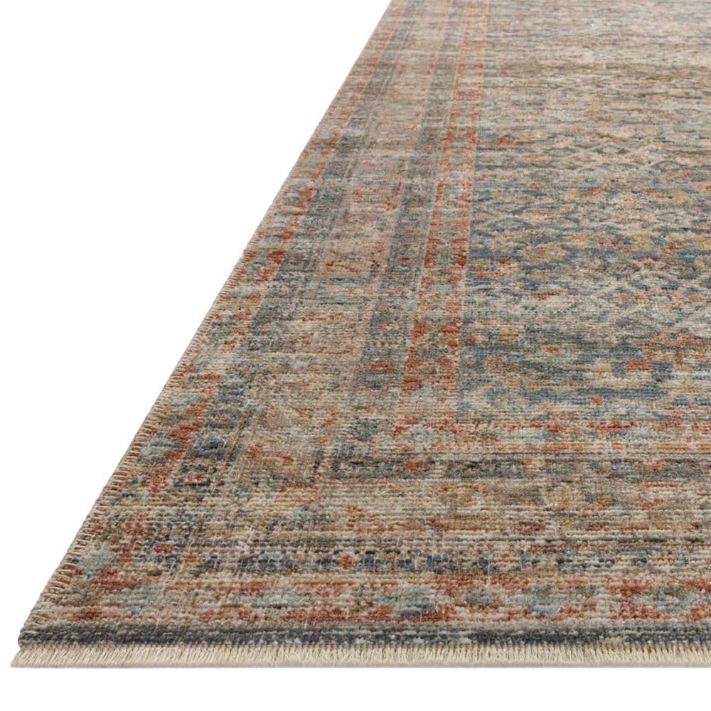 Loloi Heritage 9&#39; x 12&#39; Blue and Rust Area Rug, , large