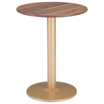Zuo Modern Alto Bistro Table in Brown/Gold, , large