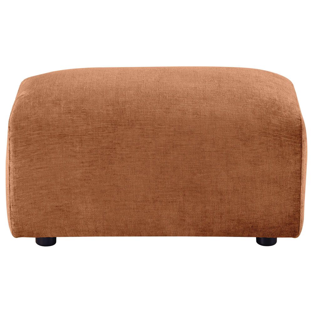 Coaster Burnett Upholstered Ottoman in Burnt Orange, , large