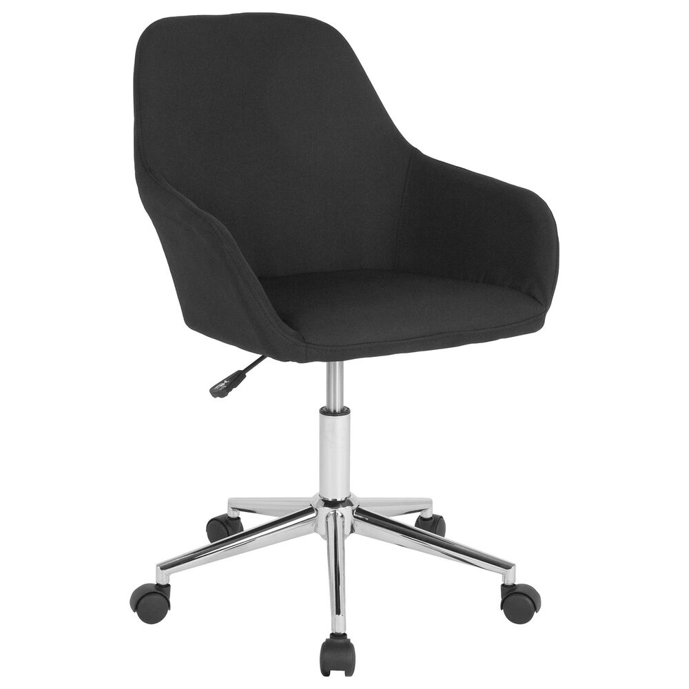 Flash Furniture Cortana Home/Office Chair in Black Fabric, , large