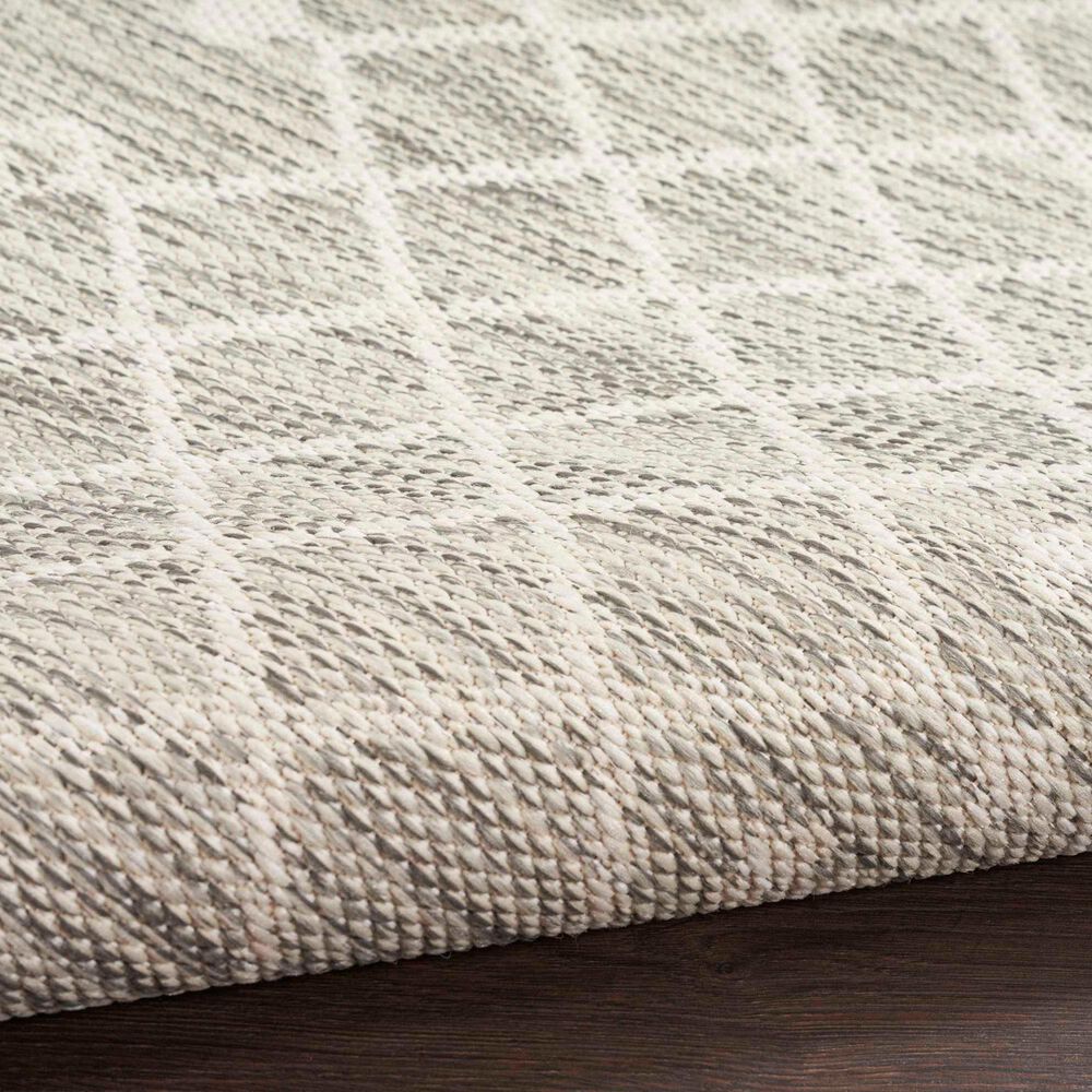 Nourison Positano Southwestern Light Grey 9&#39; x 12&#39; Indoor/Outdoor Area Rug, , large