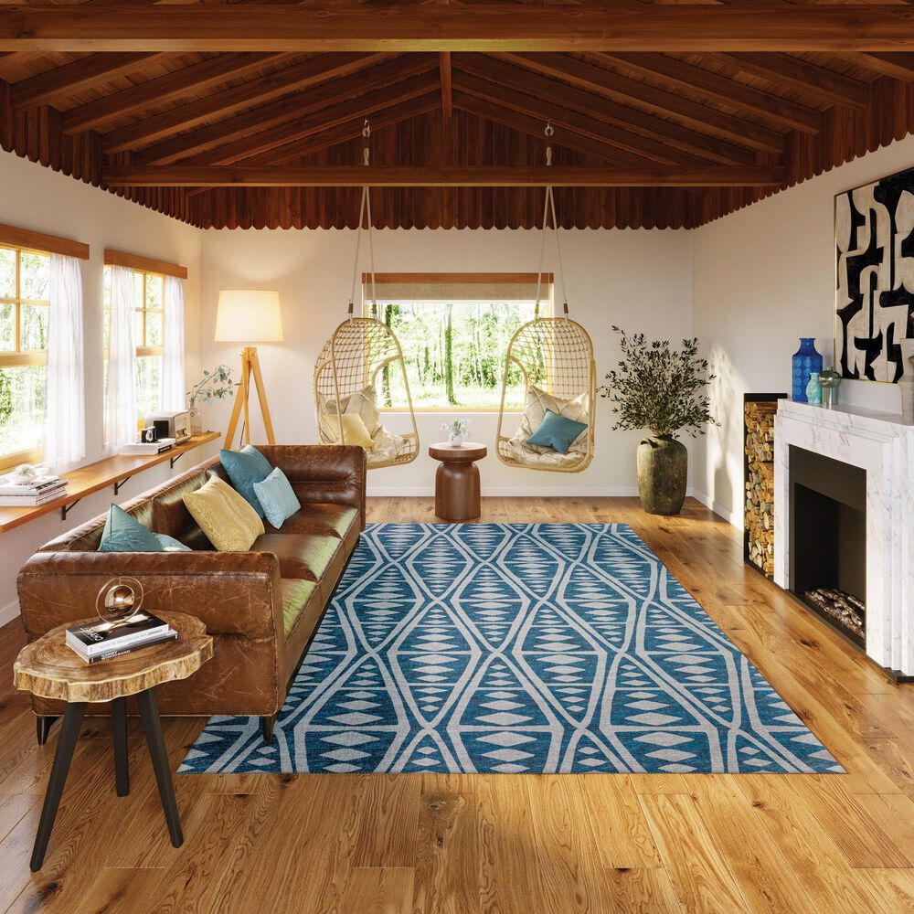 Dalyn Rug Company Sedona 6&#39; x 9&#39; Indigo Indoor/Outdoor Area Rug, , large