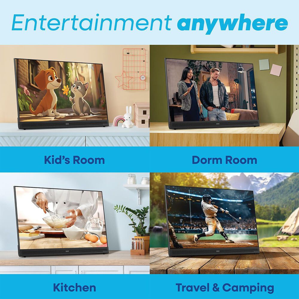 Element 32" Class 1080P FHD Portable in Black - Smart Google TV, , large