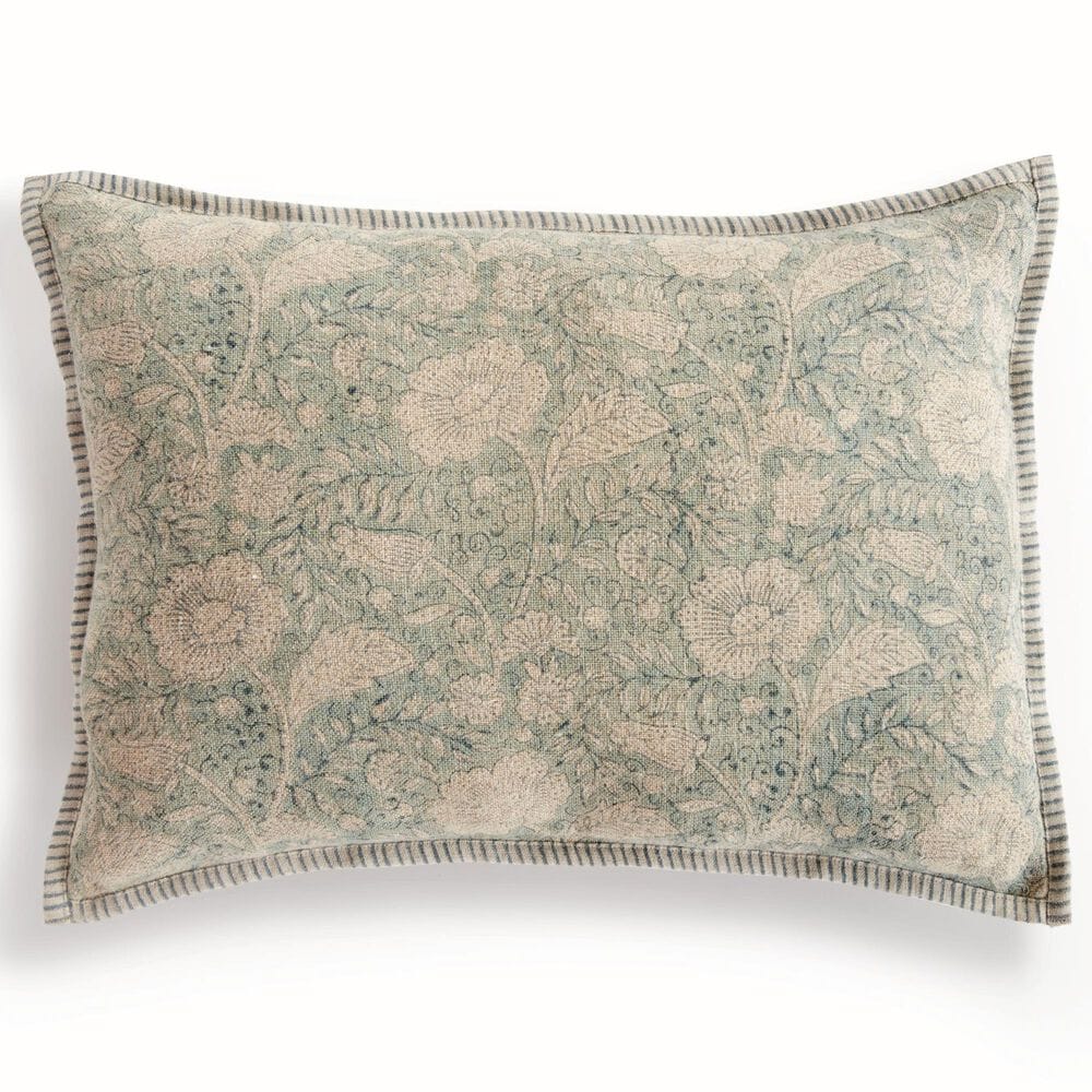 Napa Home and Garden Pascaline 14" x 20" Lumbar Throw Pillow in Blue, , large