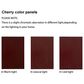 GigaCloud Curio Cabinet with Light in Cherry, , large