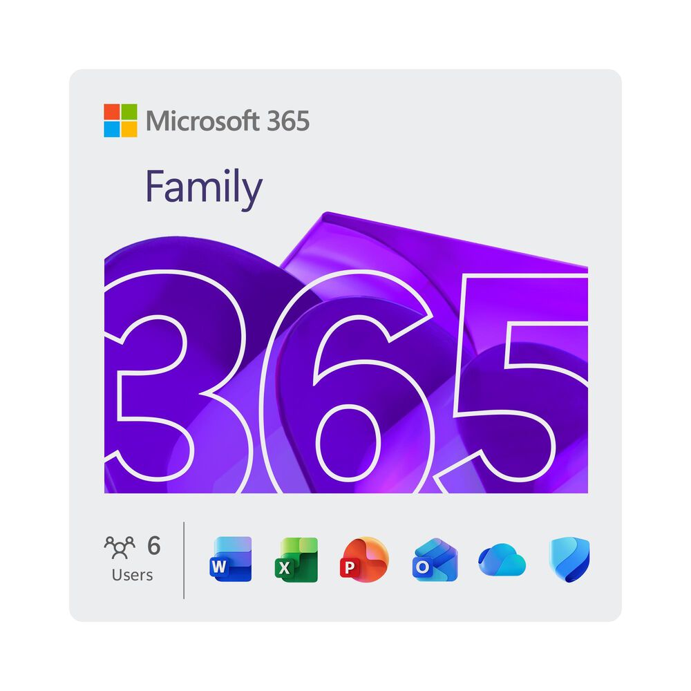 Microsoft 365 Family includes advanced security, cloud storage, and innovative apps with Microsoft Copilot. For 1-6 people., , large