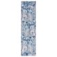 Safavieh Aston 2" x 9" Navy and Grey Runner, , large