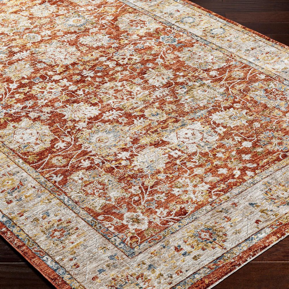 Surya Mona Lisa 5&#39; x 7&#39;5&quot; Light Sage, Tan, Brick Red, Mustard, Dark Blue and Olive Area Rug, , large