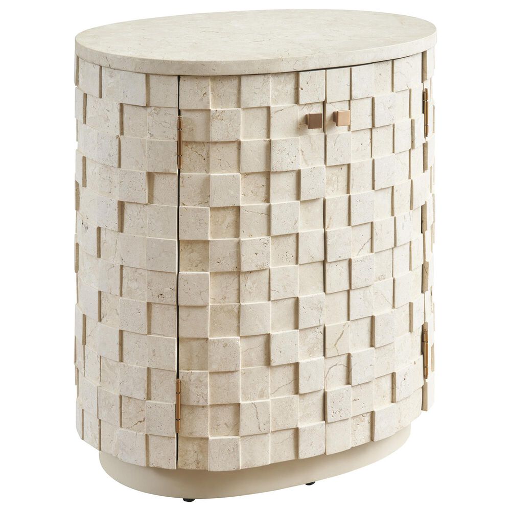 Lexington Home Brands Rendevous Albion 2-Door Nightstand in Bulgari Beige, , large