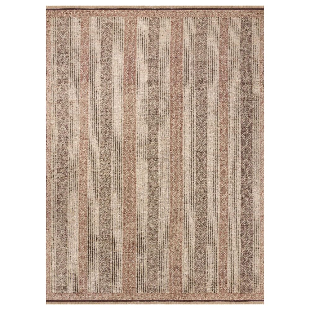 Loloi Granada Mocha and Brown 4" x 6" Area Rug, , large